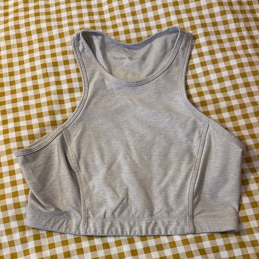 Outdoor Voices Athena Gray Bra Top